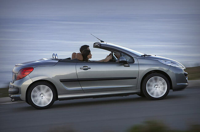 hire a Peugeot 207cc in crete