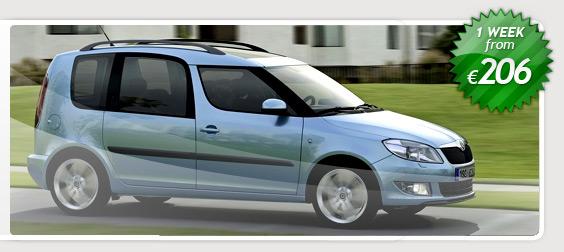 skoda roomster offer for car rental heraklion