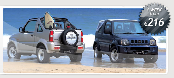 suzuki jimny jeep offer crete car rental