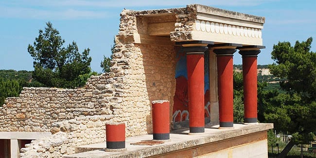 Le palais de Knossos à Héraklion