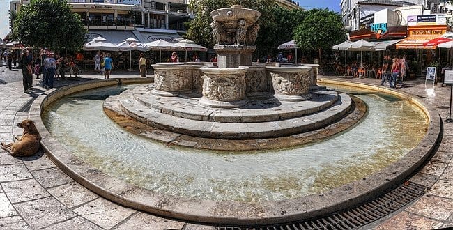 Morozini Fountain in Lion Square Heraklion