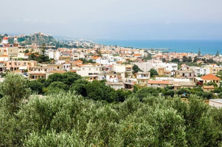 Agia Marina Kreta uitzicht op zee