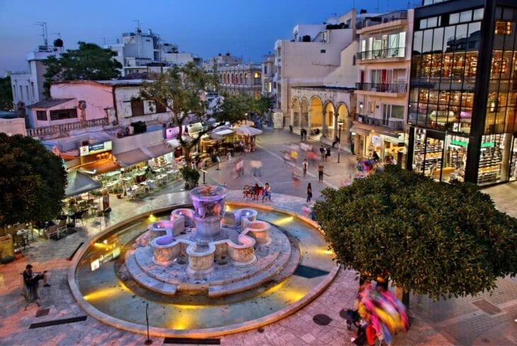 Morozini fountain in Lion Square