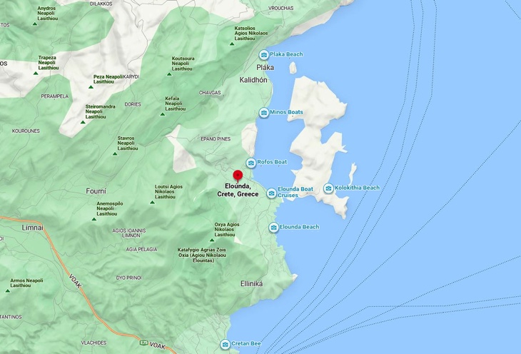 Elounda map