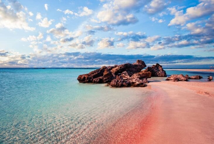 Pink beach elafonissi