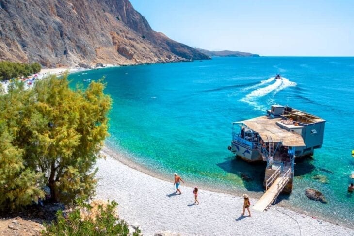 Abgelegener Strand auf Kreta