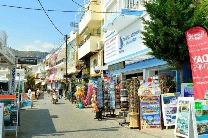 Beach road of Chersonissos - Harbour