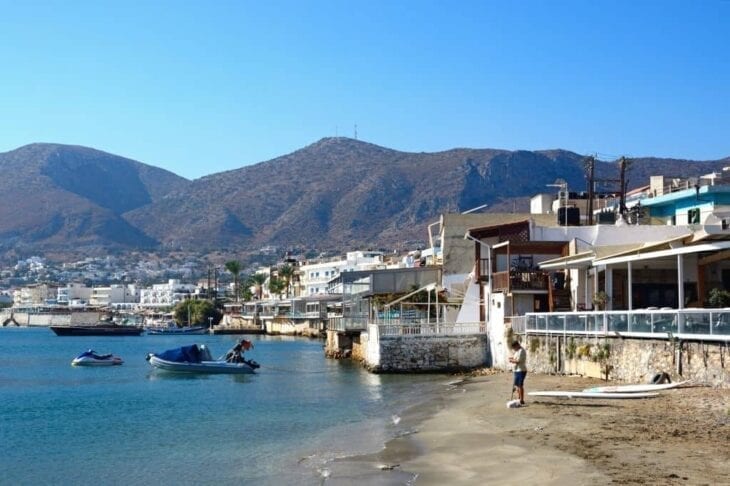 Hersonissos Beach waterfront