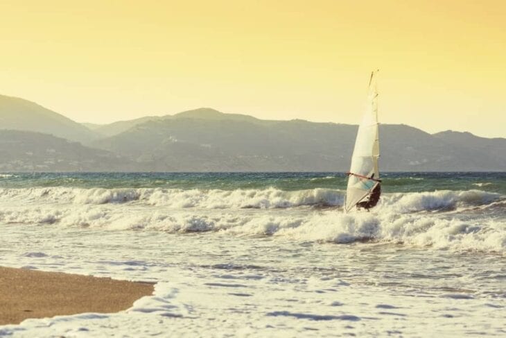 Windsurfers in Ammoudara