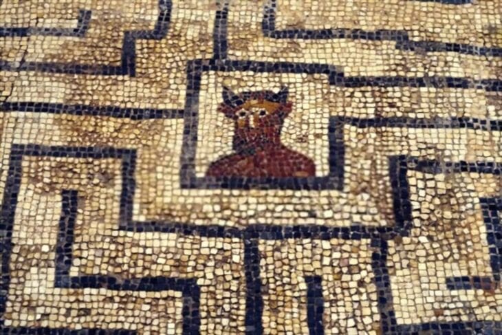 Minotaurus Ancient Mosaic