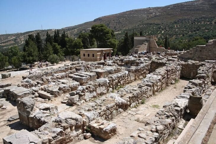 Knossos Palace ruïnes op Kreta