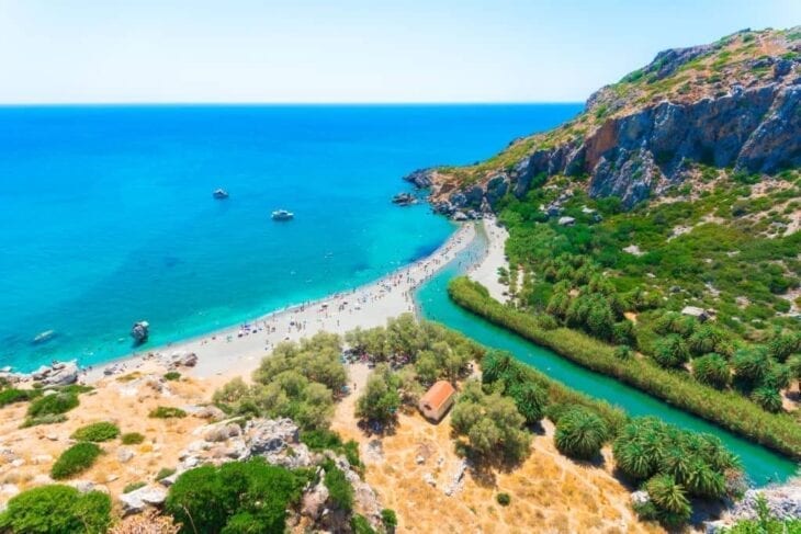 Strand von Preveli am Libyschen Meer