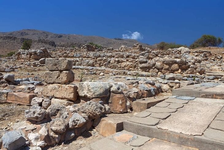 Ruines van het Zakros Minoan Palace