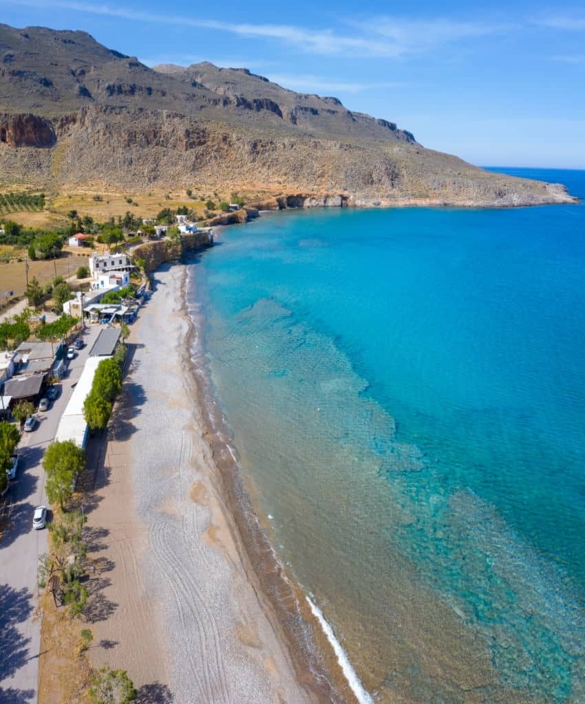 Long beach in Zakros
