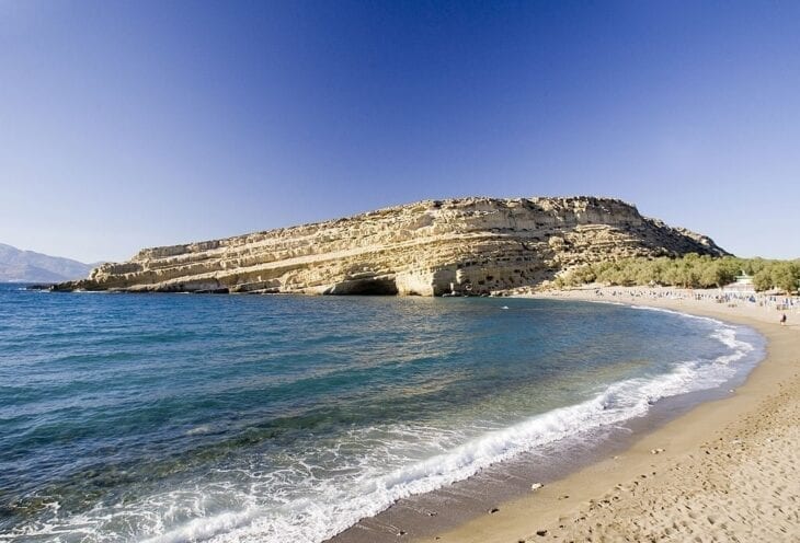 Matala Beach Aussicht