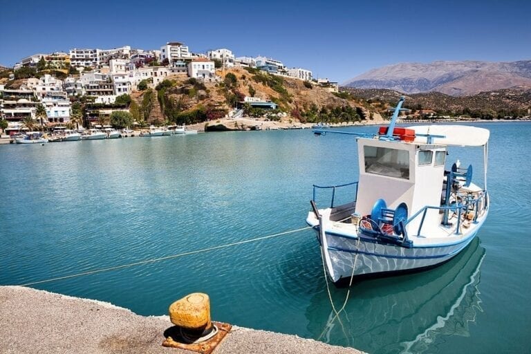 Port d'Agia Galini en Crète