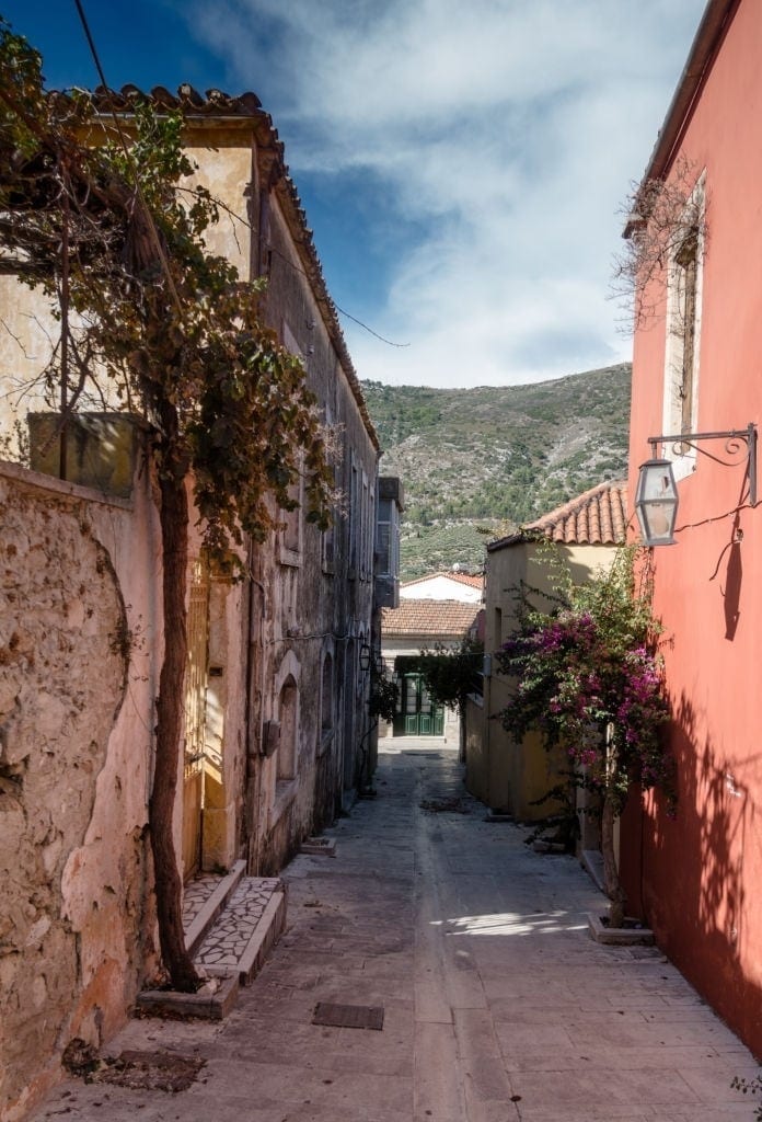 Strada stretta a Archanes