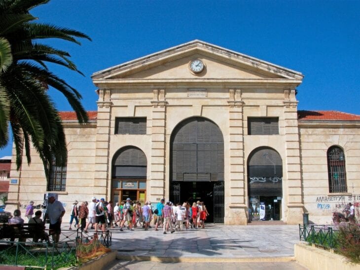 Covered market Agora in Chania