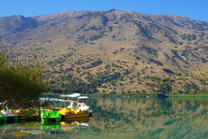 Catamarans and Boats on Kournas Lake