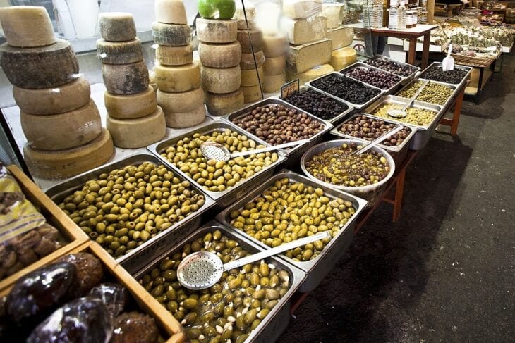 Olijven op de markt van Chania