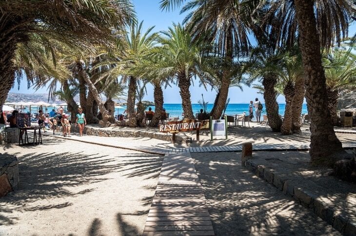 Entrance to Vai Beach