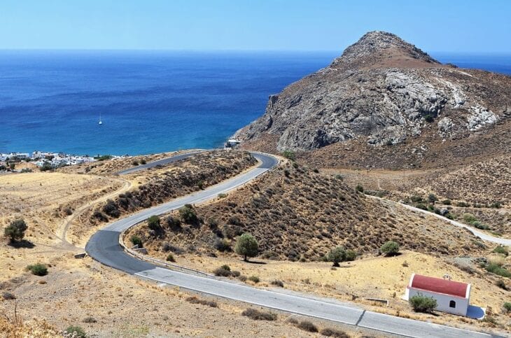 Straße nach Lendas Kreta