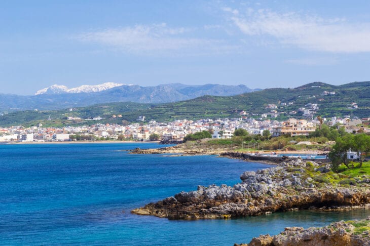 Landschap Kissamos stad op Kreta