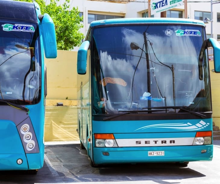 Öffentliche Überlandbusse auf Kreta