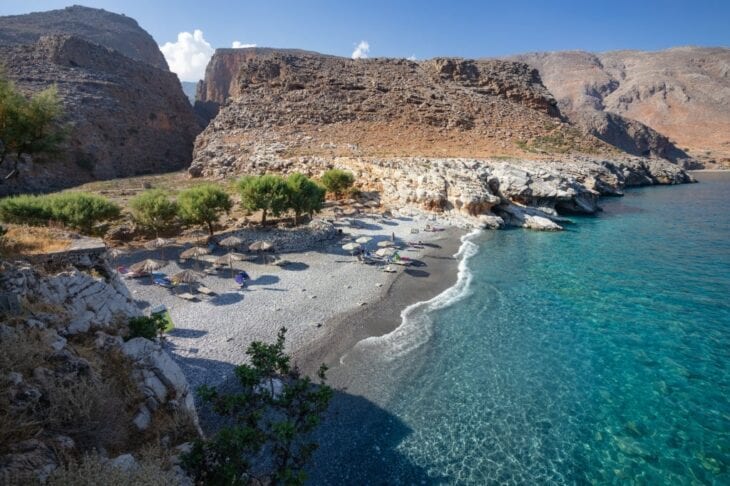 Marmara-Strand bei der Aradena-Schlucht