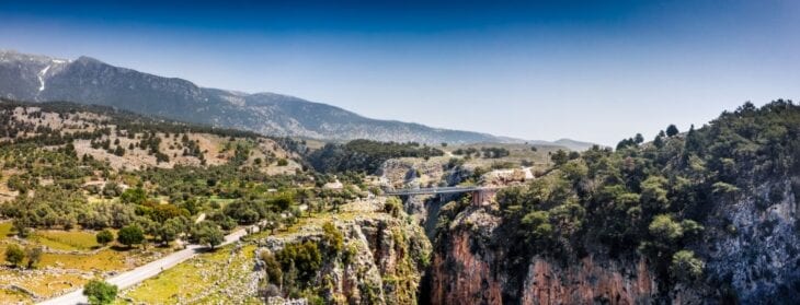 Mountains around Aradena gorge Crete