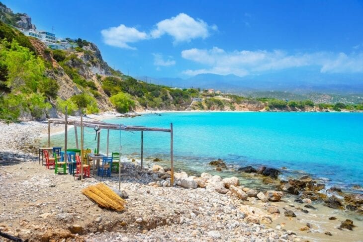 Tropischer Strand von Voulisma Kreta