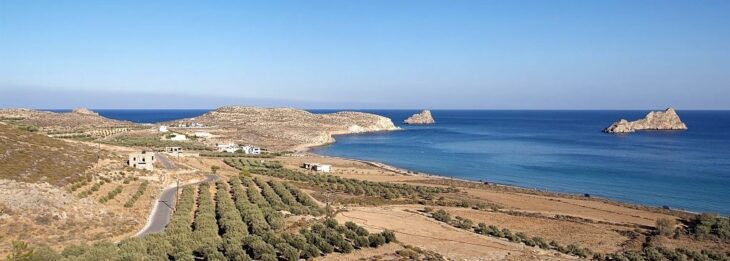 Schöner Strand in Xerokampos