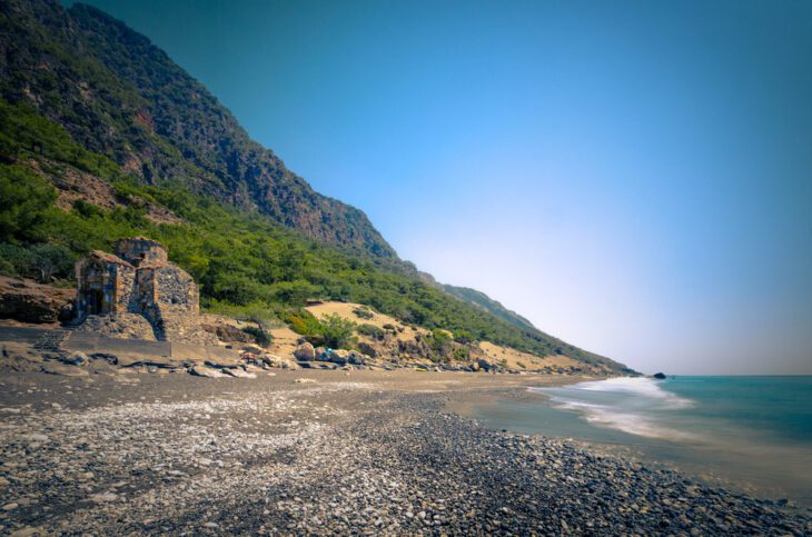 Het strand van Agios Pavlos op het eiland Kreta