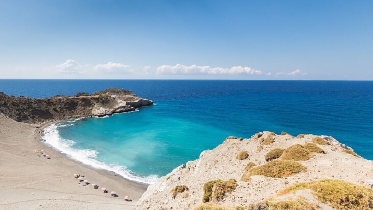 Hoofdstrand in Agios Pavlos