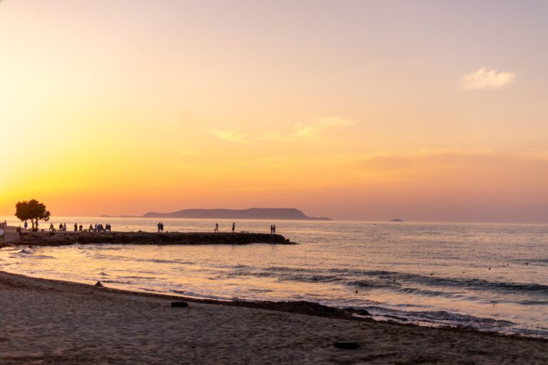 Prachtige zonsondergang op Analipsi Kreta