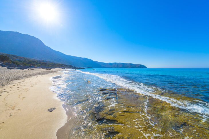 Het strand van Kedrodasos op Kreta