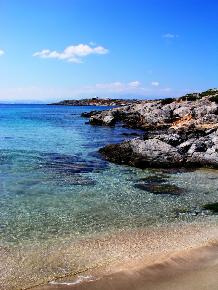 Strand auf der Insel Dia