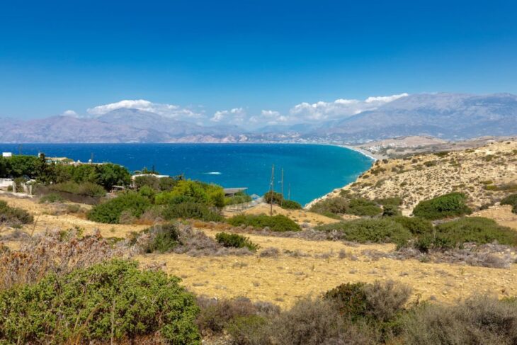 Kommos Strand - Aussicht vom Hügel