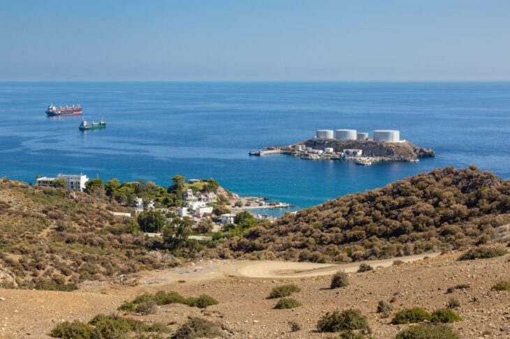 Landschaft in der Nähe des Dorfes Kaloi Limenes, Insel Kreta