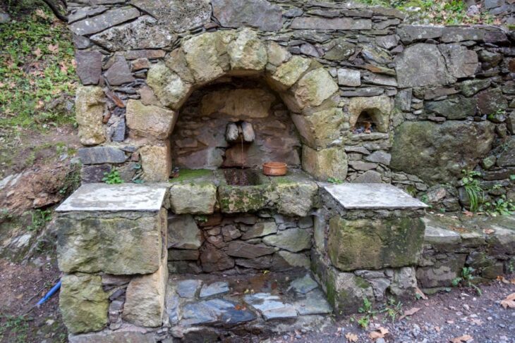 Fountain in Milia Village