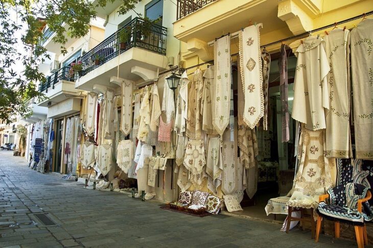 Traditionele Griekse handwerkwinkels in Kritsa