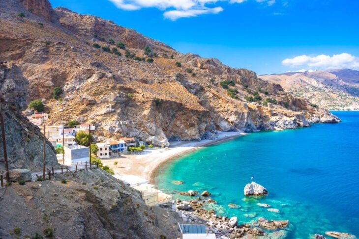 The beach of Maridaki in South Crete