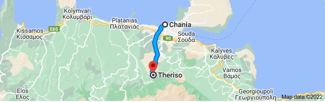 Chania to Therissos gorge