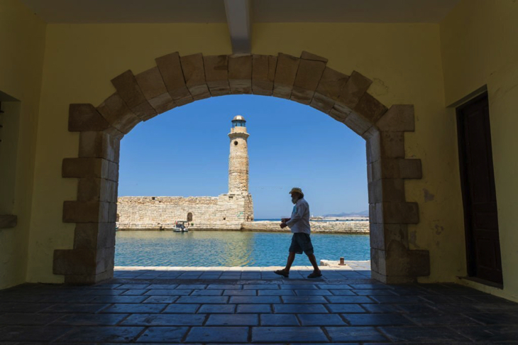 Old harbour within Rethymno Fortress