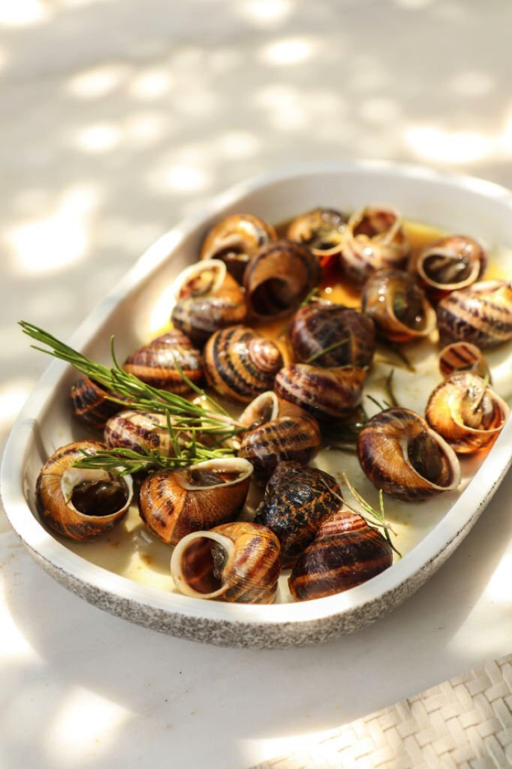 Gebratene Schnecken mit Rosmarin