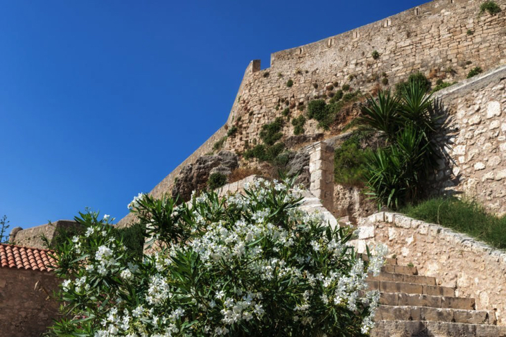 Staircase for climbing to Rethymno Fortress