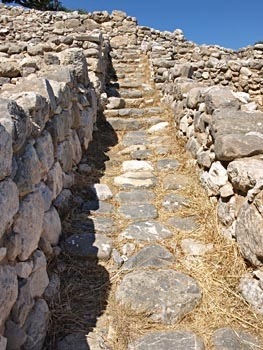 Steps leading to the Palace area