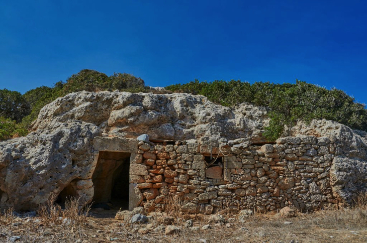 Old Cave in Falassarna Archaeological Site