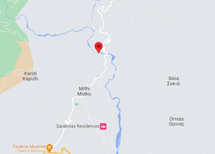 Gorge Sarakina Map