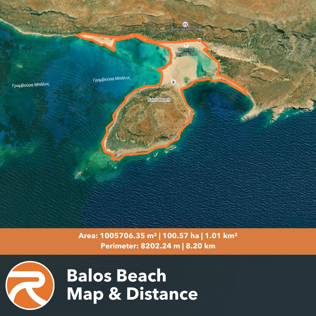 Balos Beach Map